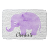 Waterverf Elephant Shibori Primitive Chevron Badmat (Voorkant)