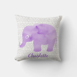 Waterverf Elephant Shibori Primitive Chevron Kussen