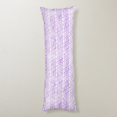 Waterverf Elephant Shibori Primitive Chevron Lichaamskussen (Achterkant (Verticaal))