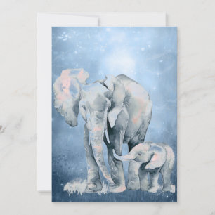 Waterverf Elephant Wildlife Natuur Animal Art