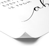 Waterverf elk kerstcadeau van bovenaf poster (Hoek)