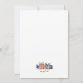 Waterverf Elves Kerstdag Uitnodiging (Achterkant)