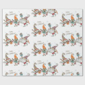 Waterverf Elves Little Merry Kerstmis Elf Gnome Cadeaupapier (Vlak)