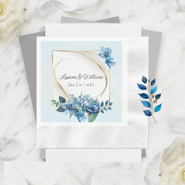 Waterverf Emerly Floral bruiloft servetten