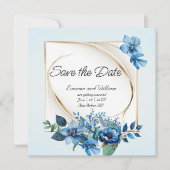 Waterverf Emerly Floral Save the Date (Voorkant)