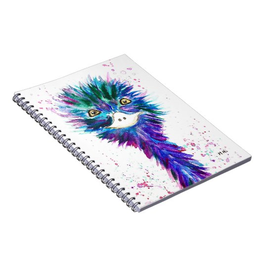 Waterverf emu notitieboek (Rechterzijde)