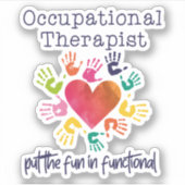 Waterverf- en beroepsmatige therapie sticker (Voorkant)