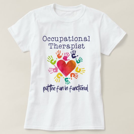 Waterverf- en beroepsmatige therapie t-shirt (Design voorkant)