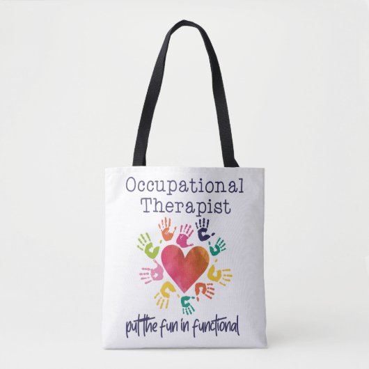 Waterverf- en beroepsmatige therapie tote bag (Voorkant)