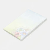 Waterverf en bloemen post-it® notes (Schuin)