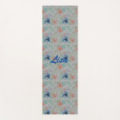 Waterverf en bloemen  yogamat (Voorkant)