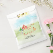 Waterverf- en boerderijdieren Hartelijk dank Bedankzakje (Gezegeld)