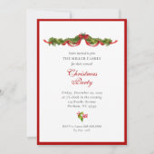 Waterverf- en boogkerstfeest aankondiging (Voorkant)