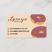 waterverf en faux brown folie visitekaartje (Voorkant)