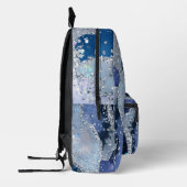 waterverf en faux chunky glitter bedrukte rugzak (Links)