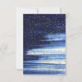 waterverf en FAUX folie confetti Eerste Communie Kaart (Achterkant)