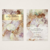 Waterverf en faux folie ketting display kaart (Voorkant /achterkant)