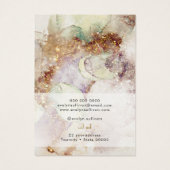 Waterverf en faux folie ketting display kaart (Achterkant)