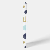 Waterverf en Faux Glitter Stippen Patroon Case-Mate iPhone Case (Achterkant / Rechts)