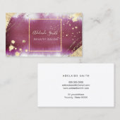 waterverf en faux gouden folie visitekaartje (Voorkant / Achterkant)