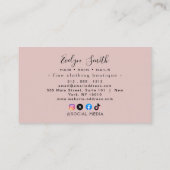 waterverf en faux gouden folie visitekaartje (Achterkant)