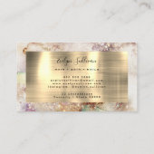 waterverf en faux gouden folie visitekaartje (Achterkant)