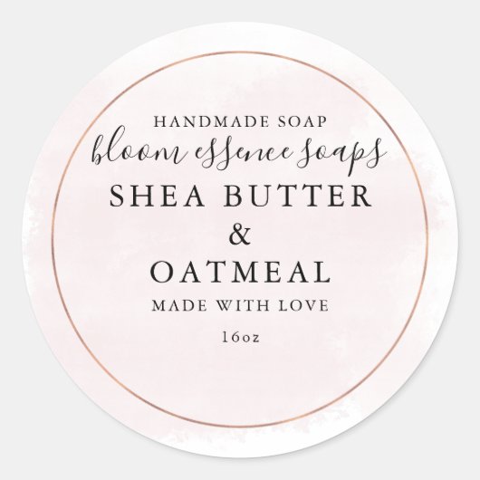 Waterverf en Folie | Zeep Sticker (Voorkant)