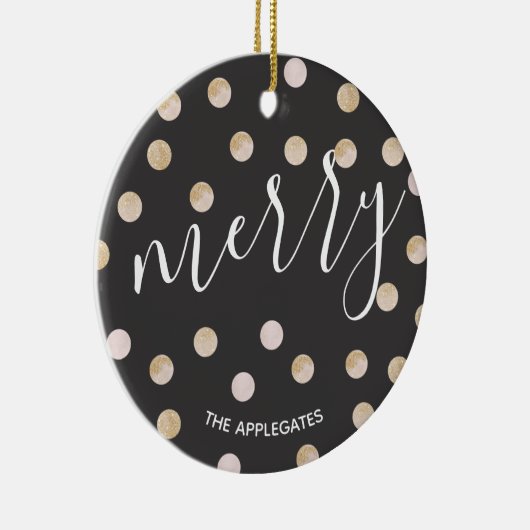 Waterverf en goud | Keramisch Ornament (Rechts)