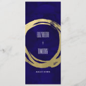 Waterverf en Goud Modern Custom Menu (Achterkant)