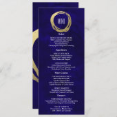 Waterverf en Goud Modern Custom Menu (Voorkant / Achterkant)