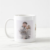 Waterverf en Goud | Twee fotobrief C monogram Koffiemok (Links)