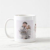 Waterverf en Goud | Twee fotobrief K Monogram Koffiemok (Links)