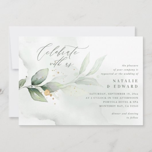 Waterverf- en goudbladeren (Voorkant)