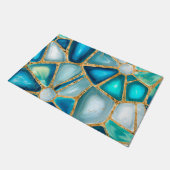 Waterverf - en goudcellen - oceaan deurmat (Schuin)