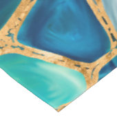 Waterverf - en goudcellen - oceaan tafelkleed (Gekanteld)