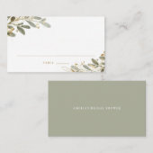 Waterverf en gouden olievlekken plaatskaartje (Voorkant / Achterkant)