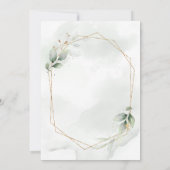 Waterverf- en goudgeometrische bruiloft (Achterkant)