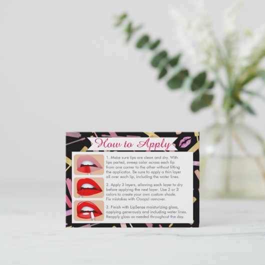 Waterverf- en goudliften toepassen en Tips-kaarten Visitekaartje (Staand voorkant)