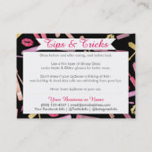 Waterverf- en goudliften toepassen en Tips-kaarten Visitekaartje (Achterkant)