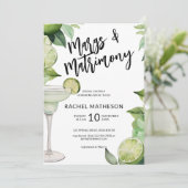 Waterverf- en huwelijkshuwelijks vrijgezellenfeest kaart (Staand voorkant)