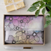 Waterverf en Ink Blooming Artistic Flowers Tissuepapier (Geschenk)