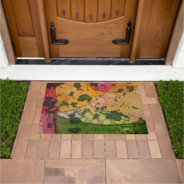 Waterverf en inkt Abstract expressionisme kunst Deurmat