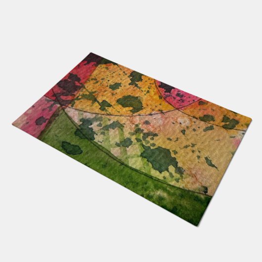 Waterverf en inkt Abstract expressionisme kunst Deurmat (Schuin)