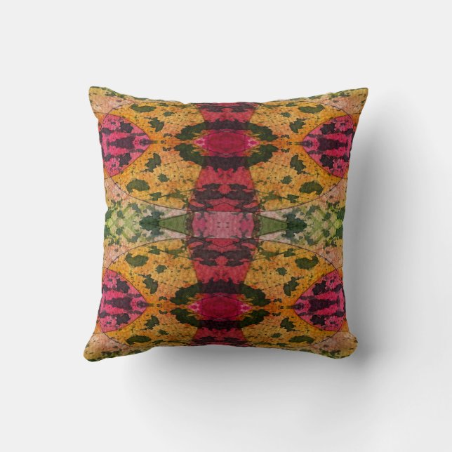 Waterverf en inkt Abstract expressionisme kunst Kussen (Achterkant)