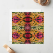 Waterverf en inkt Abstract expressionisme kunst Notitiekaartje (Voorkant / Achterkant in situ)