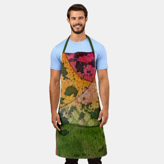 Waterverf en inkt Abstract expressionisme kunst Schort (Gedragen)