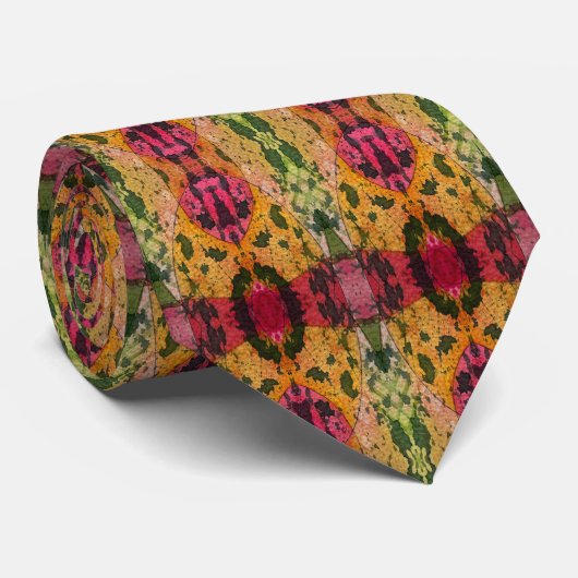 Waterverf en inkt Abstract expressionisme kunst Stropdas (Opgerold)