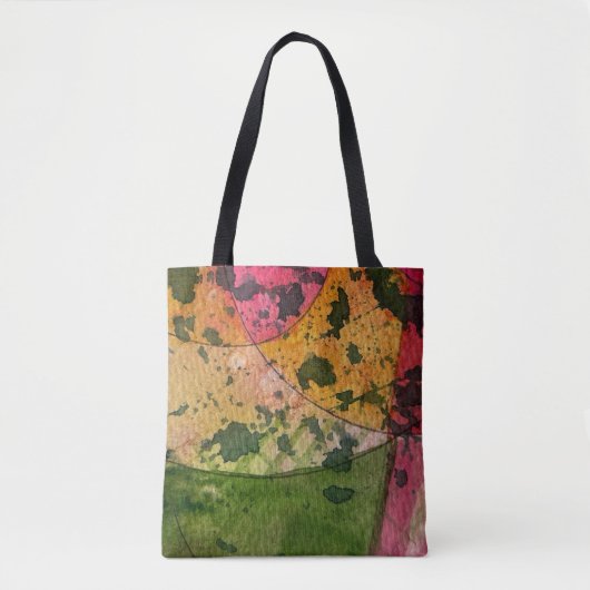 Waterverf en inkt Abstract expressionisme kunst Tote Bag (Voorkant)