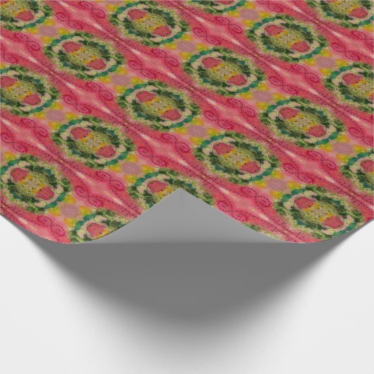 Waterverf en inkt Abstract impressionisme kunst Cadeaupapier (Hoek)