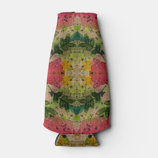 Waterverf en inkt Abstract impressionisme kunst Flesjeskoeler (Voorkant)